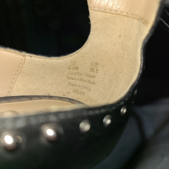 Sam Edelman women's black and silver stud Helen ankle strap pump size 6.5 - Picture 2 of 8